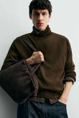 100% WOOL ROLL NECK JUMPER - Zara фото 5