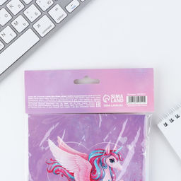 Подарочный набор, анкета для девочек и ручка Единорог