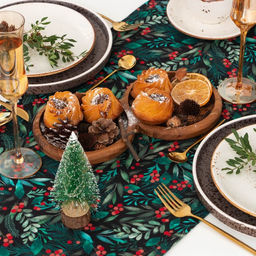 Дорожка на стол новогодняя Этель Winter berry 40х147см, 100%хл, саржа 190 г/м2  фото 6