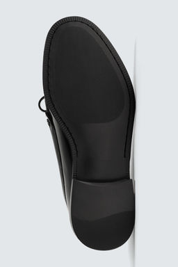 LEATHER BOW LOAFERS - Zara фото 7