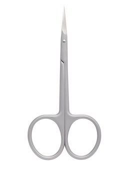 Frau Finger Ножницы маникюрные для кутикулы изогнутые / Premium PS 27, матовые, ручная заточка, 10 см