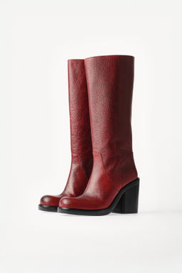 BOTA ALTA PIEL WILLY CHAVARRIA X ZARA / Marr?n фото 3