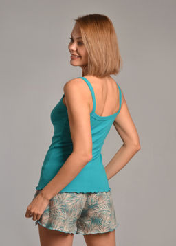 Пижама с шортами ЛОЛИТА (бирюза №23) - Ивановская трикотажная компания фото 2