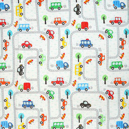 Пододеяльник ясельный 112х147см "Дорога", перкаль 110г/м2, хлопок 100%, упаковка "эконом" ПВХ 28х41см, "Домашняя мода" (Россия)