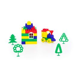 Конструктор Строитель (75 элементов) (в контейнере) - Полесье фото 2