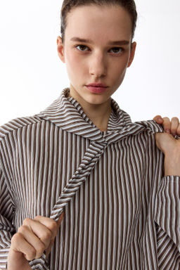 Blusa oversize con pa?uelo - H&m фото 5