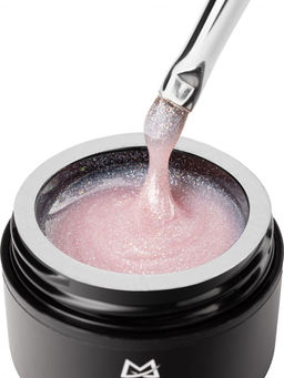 Manita Professional Гель моделирующий для ногтей с хлопьями юки / Builder Gel Moonlight №06, 15 мл