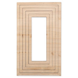 Заготовка для декорирования Mr. Carving ВД-1148 Формы для эпоксидной смолы фанера 0.6 см 5 шт Прямоугольные