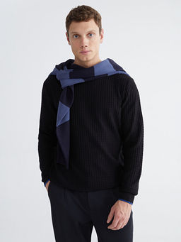 Bisiklet Yaka Erkek Triko Kazak