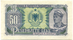 Банкнота 50 лек 1957 года Албания
