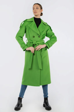 01-11366 Пальто женское демисезонное (пояс)