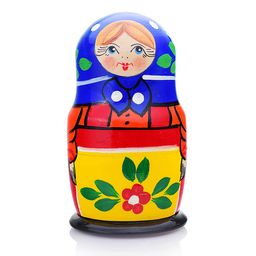 Матрешка 5 в 1 "Загорская роспись"/ окрашенная