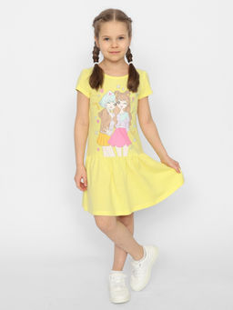 CRB wear / CSKG 63659-30 Платье для девочки,желтый/Ex.Cherubino