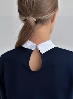 CRB wear/CWJG 63614-41 Джемпер для девочки,темно-синий/Ex.Cherubino  фото 6