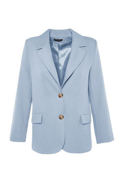 TRENDYOLMILLA Limited Edition Vizon Regular Astarl? Dokuma Blazer Ceket TWOAW23BC00132  фото 6