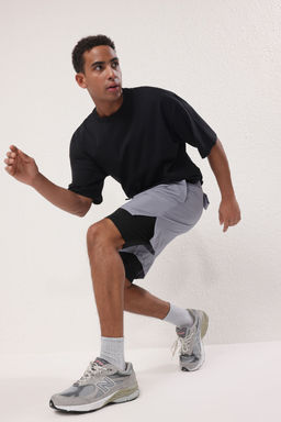 TRENDYOL MAN Siyah Running H?zl? Kuruma Micropoly Antrenman Fitness Taytl? Outdoor Sort TMNSS25SR00060 - Trendyolmilla фото 11
