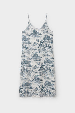 Е 10061/белая лилия,японский сад сорочка ночная жен - Very neat фото 2