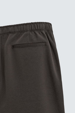 PANTAL?N CINTURA JOGGER CONFORT / Marr?n oscuro - Zara фото 9