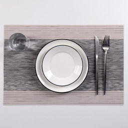 Цена за 12 шт. Салфетка сервировочная на стол Космос, 4530 см, цвет серый