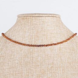 Бусы из Граната Спессартин огранка