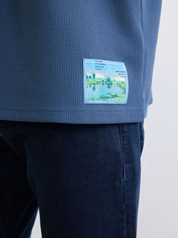 Oversize Bisiklet Yaka Erkek Ti??rt