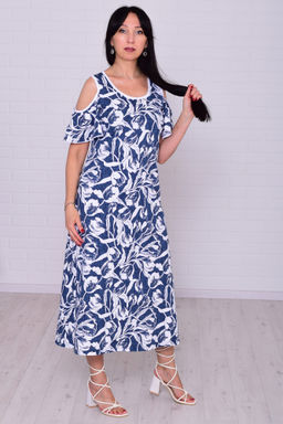 Сарафан женский 4-107 (бело-синий)