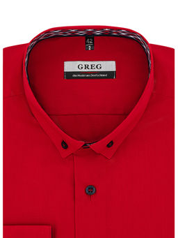 Сорочка мужская длинный рукав GREG 630/139/RED/Z/b/1p