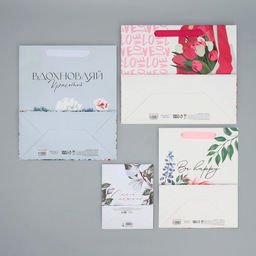 Набор пакетов ламинированных, двухсторонние Женщины с Венеры 12 15 5.5 см 23 27 11.5 см - Дарите счастье фото 23