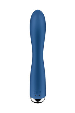 Вибратор-кролик с ротацией Satisfyer Spinning Rabbit 1, силикон, синий, 20,5 см