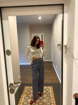 Брюки 4835 бежевый - Soda фото 11