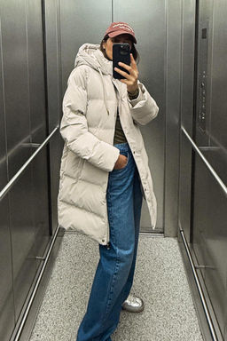 PADDED HOODED WINDPROOF ANORAK - Zara фото 3
