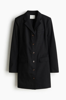 Vestido blazer de sarga