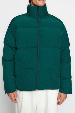 TRENDYOL MAN Lacivert Unisex Oversize Fit Dik Yaka Suya ve Ruzgara Dayan?kl? Sisme K?sl?k Mont TMNAW24MO00003 - Trendyolmilla фото 4