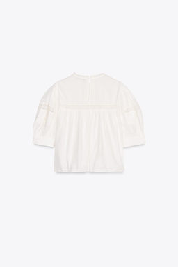ZW COLLECTION LACE BLOUSE - Zara фото 7