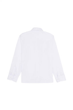 Белая базовая рубашка с длинным рукавом для мальчика Неожиданная скидка в корзине - U.s. polo assn фото 2