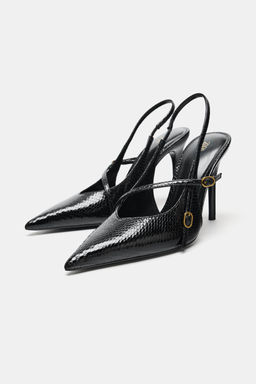 HIGH-HEEL SHOES WITH STRAPS AND BUCKLES - Zara фото 15