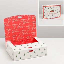 Коробка подарочная новогодняя складная двухсторонняя «С Новым годом», 16.5 х 12 х 5 см