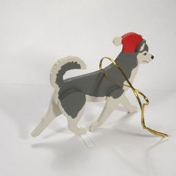 Декоративные новогодние украшения: Хаски 7012 - Idh фото 4