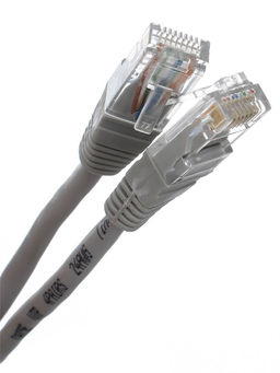Патч-корд литой TELECOM UTP, 2м, кат. 5е, серый (NA102-2м)