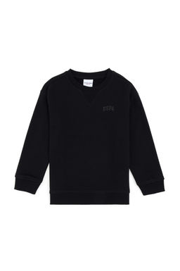 Черный базовый свитшот для мальчика Неожиданная скидка в корзине