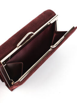 LACCOMA кошелек LA-2072-Z-темно-бордовый натуральная замша