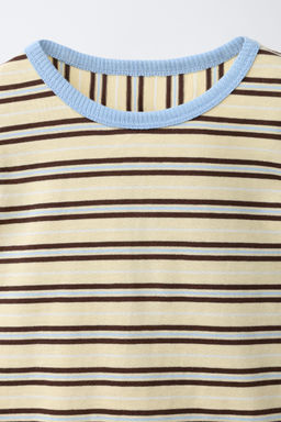 CAMISETA RAYAS / Vainilla
