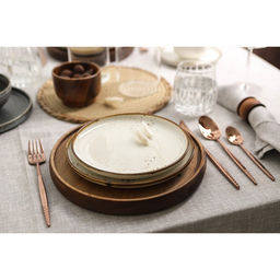 Тарелка с бортиком Magistro «Церера», d=25.5 см, фарфор, белая