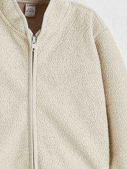 Bisiklet Yaka K?z ?ocuk Fermuarl? Sweatshirt