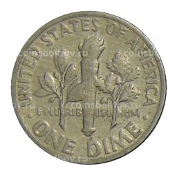 1 дайм (10 центов) 1969 года D США