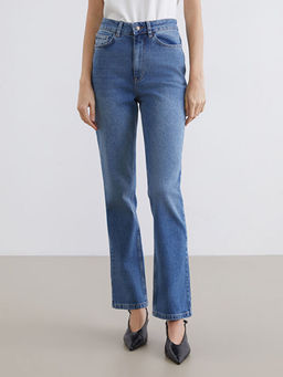 Straight Fit Kad?n Jean Pantolon