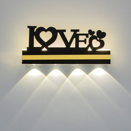 Бра Любовь LED 4000К 12 Вт черный 38?20?4 см