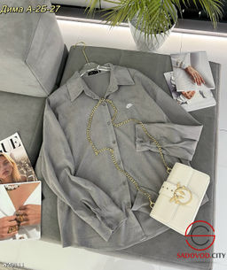 Рубашка женская однотонная