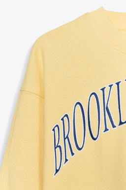 EMBROIDERED SLOGAN PLUSH SWEATSHIRT - Zara фото 11
