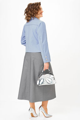 Костюм Aira Style 24139 серо-голубой